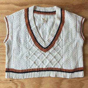 Maeve by Anthropologie Cotton Tennis Sweater vest